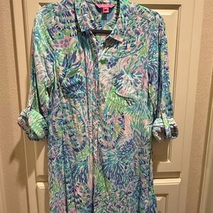 Lilly Pulitzer Multicolor Patterned Cover Up